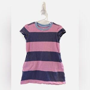 Primary Purple Striped T-shirt Dress - Size 3T